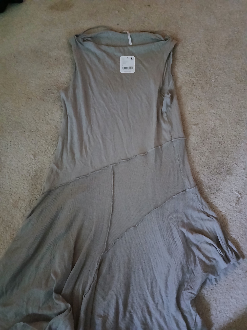 Free People  Womens  Asymatrical Tunic Top In Spanish Moss